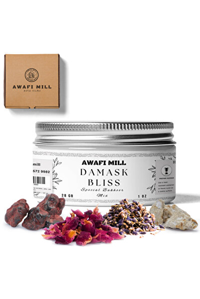 AWAFI MILL مزيج بخور دمشق بليس - زجاجة ٢٨ غرام (١ أونصة)