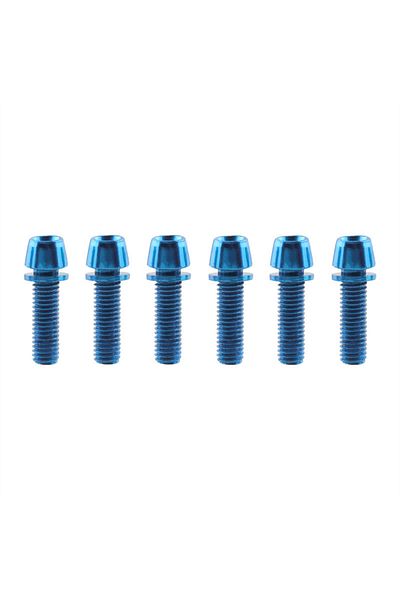 Choice Blue steel 6pcs M5x17mm Bike Stem Bolts for Road Bicycle Handlebar ﻿