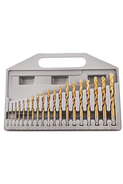 flores Trusa burghie titan, cutie din platic, 1 - 10 mm, 19 piese