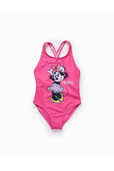 Ziddy UPF 60 Swimsuit for Girls 'Minnie', Pink