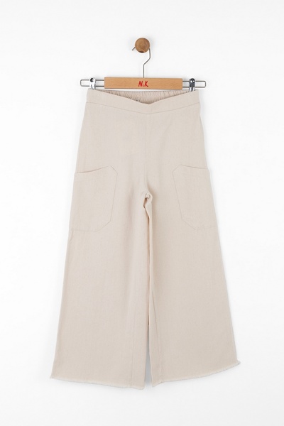 Ugly Duck 08-14 Age Cream Pants Crop Suit - Cream