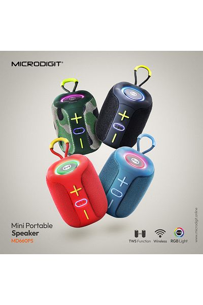 Microdigit مكبر صوت صغير محمول | MD660PS