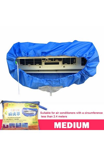 Choice 95cm Large Air Conditioner Cleaning Cover Double Layer Thickening Wash Mounted Protective Dust Clean