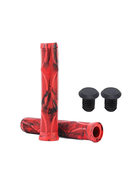 BUCKLOS مقابض مقود دراجة هوائية 160-RED مقاس 160 مم، غطاء مقابض ممتدة للدراجا...