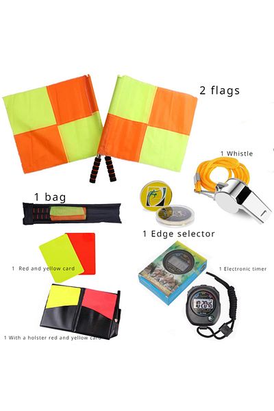 Choice Set 1 Set Referee Supplies Set Edge Patrol Chess Stopwatch Whistle Red And Yellow Card Thrower Match