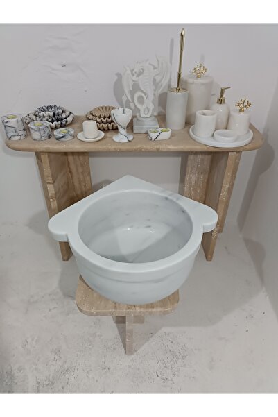 Home Mermer Kurna- Köşeli Kurna-hamam Kurnası-banyo Kurnası-ev Hediyesi-merme...