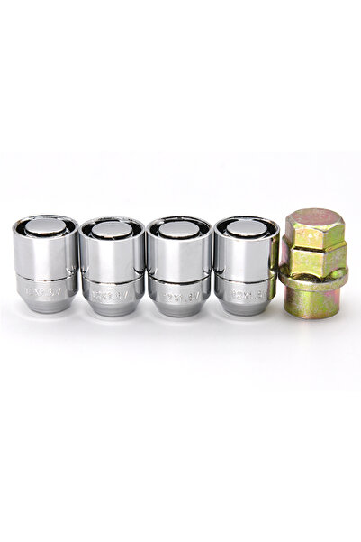 Choice M12x1.5 M12x1.5 Wheel Nuts Lock Anti Theft Steel Nuts For Toyota For Honda For Acura US 4+1 Tyre Chr