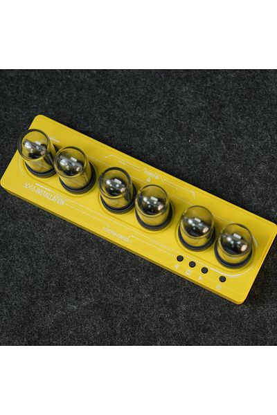 Choice YELLOW WIFI Control IPS Nixie Tube Alarm Clock with Colorful RGB Lights for Game Room Decoration.DIY