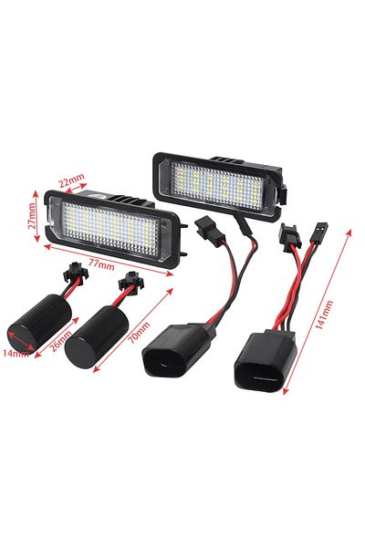 Choice 6000k White Led Car License Plate Light Bulbs Accessories For Vw Golf 4 5 6 7 Mk4 Mk5 Mk6 Mk7 Polo 6