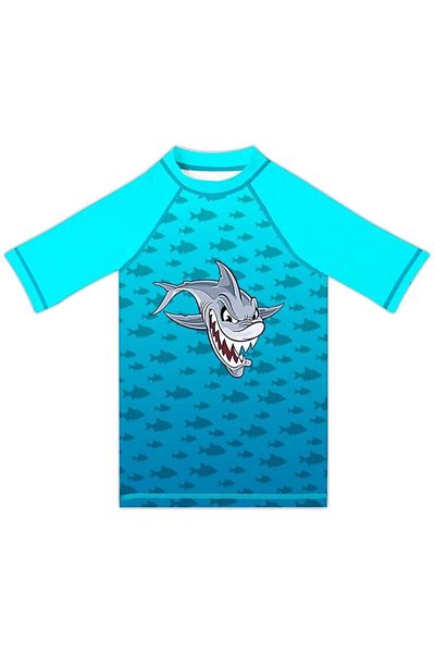 SLIPSTOP Slyboots Male Child Swimwear T-Shirt Blue St 2532000004