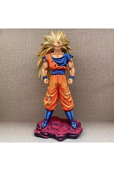 BANDAI red no box 30cm/11.81inch Dragon Ball Z Son Goku Figure Super Saiyan 3 Goku Action Figures Gk Statue
