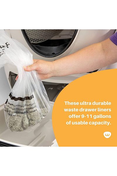 Choice 20pcs for Litter-Robot Garbage Bag Waste Drawer Liners Pack-Litter Box Liner Bags Custom Fit for Lit
