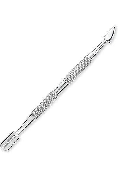 LA PERLA TECH Professional stainless Cuticle Pusher and Cutter, Stainless Steel Dual Head Cutter and Trimmer