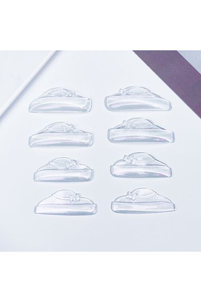 Choice Transparent Lomansa 4 Pairs L Curl Silicone Eyelash Perm Pads Sticky Lashes Rod Shield Lifting 3d Ey