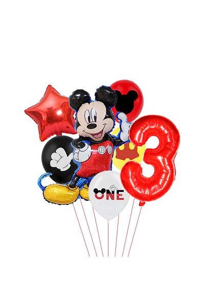 Choice Set 3 7pcs Disney Minnie Foil Balloons Set Mickey Mouse Balloon Birthday Party Decoration Baby Showe