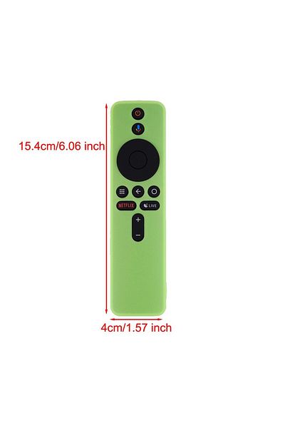 Choice 154mm Glow Green Silicone Protective Case for Xiaomi Mi TV Box S Remote Control Cover Silicone Soft