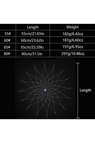 Choice 80cm 1pc Large Shrink Crab Cage, Powerful Underwater Fishing Net For Catching Shrimp And Crabs, Suit