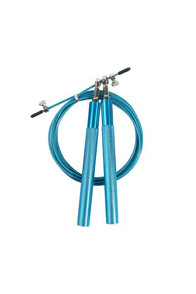 Choice Blue 1Pc/1SETJump Rope 360° Swivel Ball Bearing Adjustable Steel Coated Rope Workout Fitness Trainin