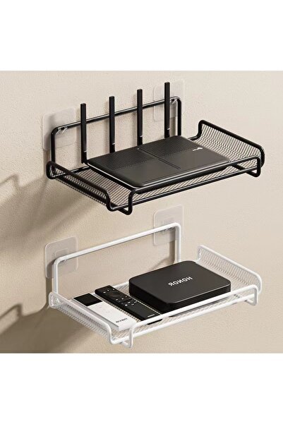 Choice رف حائطي من الفولاذ المقاوم للصدأ، قطعتان، منظم موفر للمساحة بدون حفر، مناسب لصناديق التلفزيون والمفاتيح