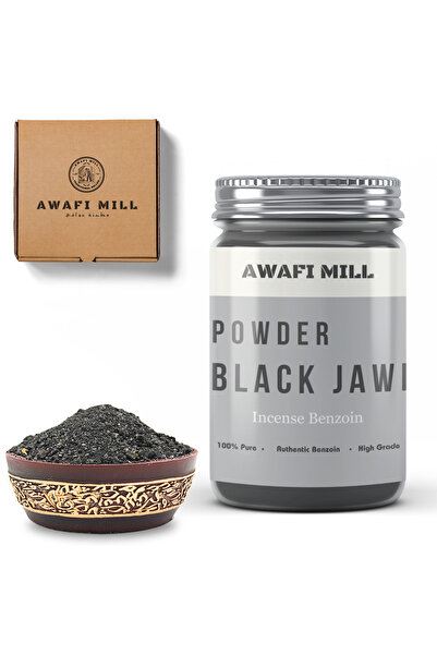 AWAFI MILL مسحوق الجاوي الأسود | بنزوين - زجاجة ١٠٠ غرام / ٣.٥ أونصة