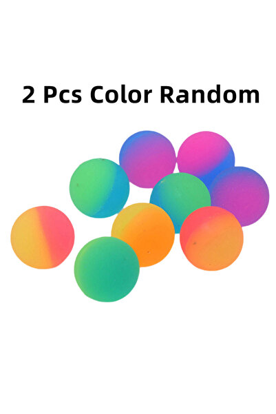 Choice قطعتان 55 مم، كرات لعب ملونة فلورية لطيفة للأطفال، كرات نطاطة للأطفال،...
