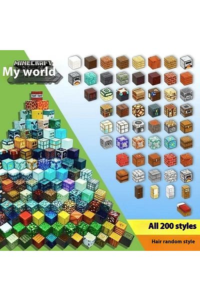 Choice Random 100pcs Cube 100pcs Magnetic Building Blocks Mine World Magnet Cube Set For Boy Girl Kid Age D