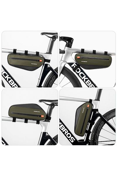 Choice 1.7l Rockbros Bicycle Frame Tube Bag Reflective 1.7l Bike Top Bottom Tube Bag Frame Bag Large Capaci