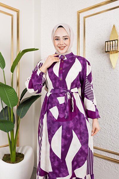 HARMAN BUTİK ΓΥΝΑΙΚΕΙΟ ΦΟΡΕΜΑ ΒΙΣΚΟΖΗΣ ΜΕ ΖΩΝΗ