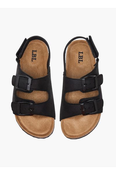LBL by Shoexpress Buckle Accent Strap Sandals with Hook and Loop Closure