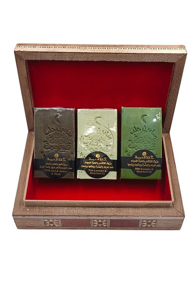 DAKKA KADİMA Tree Leaf Soap – 3 Bars | Enriched with Lavender Oil & Black Seed | Facial & Body Softening Soap.