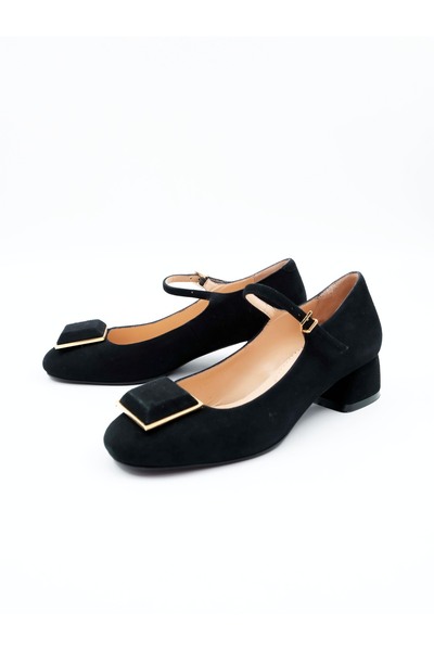 Tenau Kadın Hakiki Deri Topuklu Ayakkabı