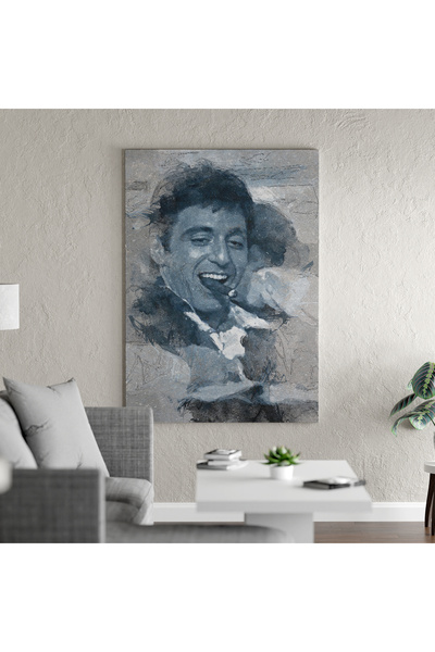Yzc Store Scarface Kanvas Tablo| Tony Montana Kanvas Tablo | Gangster Film İk...