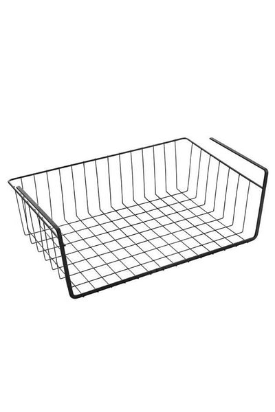 PUFO Metal basket-type support for under-shelf storage for home and kitchen, multifunctional, 31 x 26 cm