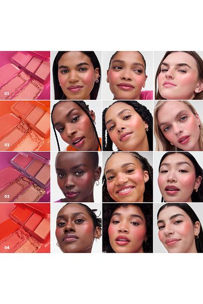 SEPHORA Palette Blush Blush Blush - Triple Blush Palette Cream Blush with a Luminous Glow (10 g)