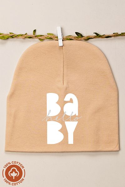 Miniel Unisex Baby Printed Double Layer Baby Combed Organic Cotton Newborn Set of 6 Baby Beanie