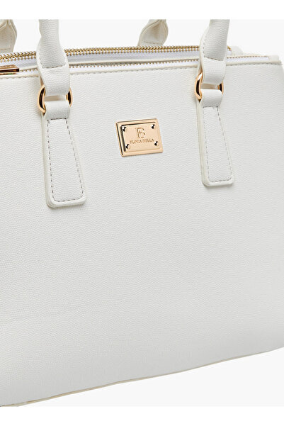 Flora Bella by Shoexpress Textured Tote Bag with Zip Closure and Adjustable Strap - W 13 x H 21 x D 30 cm