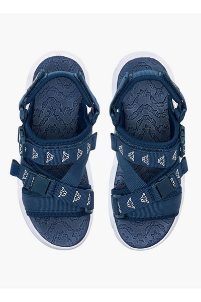 Kappa Boys' Logo Print Floaters with Hook and Loop Closure