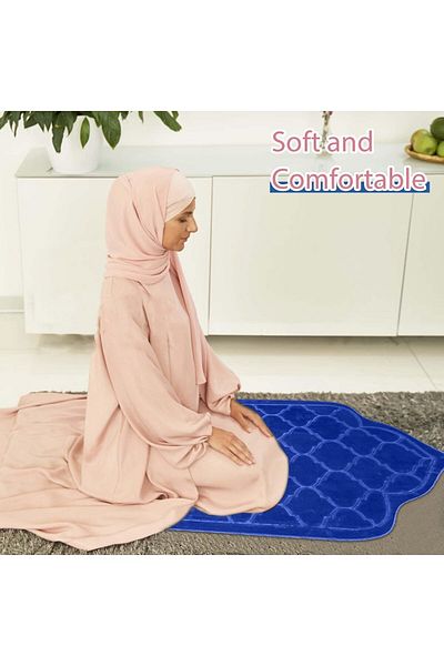 Fabienne Dome Style Anti-Slip Prayer Mat 70x110cm Blue