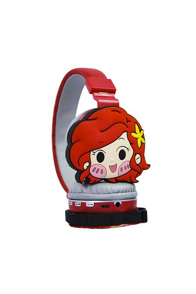 Generic Girlish Wireless Bluetooth Headset (Red ) for Music | Cute, Lightweight, Foldable, Long Battery Life
