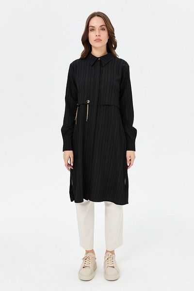 Esswaap Capsule Detailed Savior Tunic Black