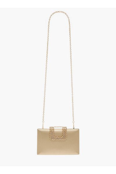 Flora Bella by Shoexpress Embellished Clutch with Chain Strap
