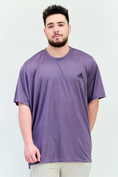 adidas Men Sportswear Fit Short Sleeve Training T-Shirt, Deep Mauve