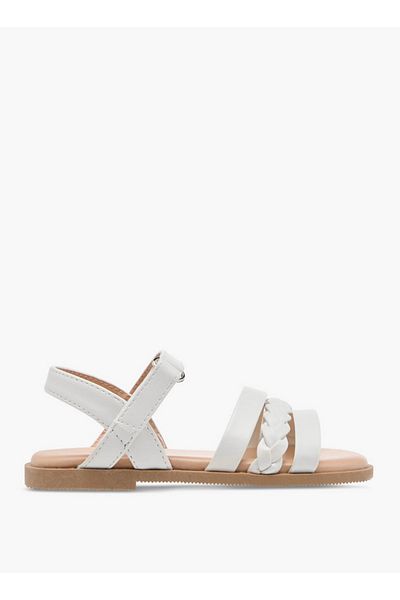 Flora Bella by Shoexpress Braided Sandals with Hook and Loop Closure