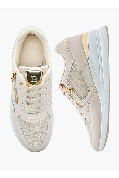 Flora Bella by Shoexpress Panelled Lace-Up Sneakers