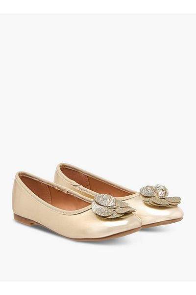 Flora Bella by Shoexpress Accent Detail Slip-On Ballerina Shoes