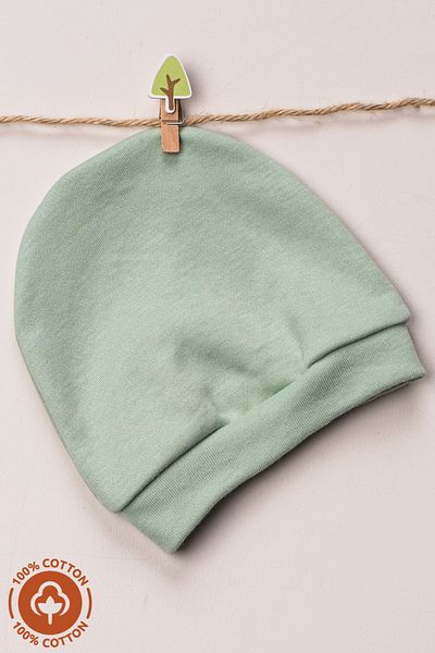 Miniel Unisex Baby Combed Organic Cotton Newborn 3-Piece Baby Beanie Set