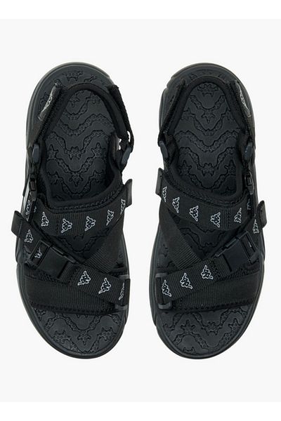 Kappa Boys' Logo Print Floaters with Hook and Loop Closure