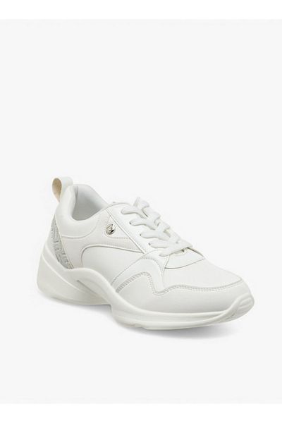 Flora Bella by Shoexpress Monogram Detail Lace-Up Sneakers