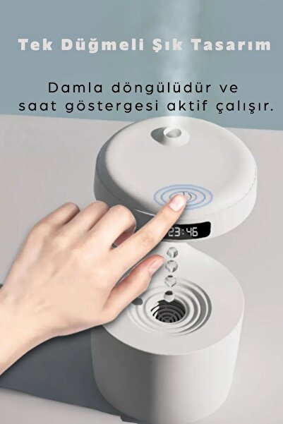 TECHNOMEN Dijital Ekranlı Humidifier Buhar Makinesi Nemlendirici Aroma Terapi...