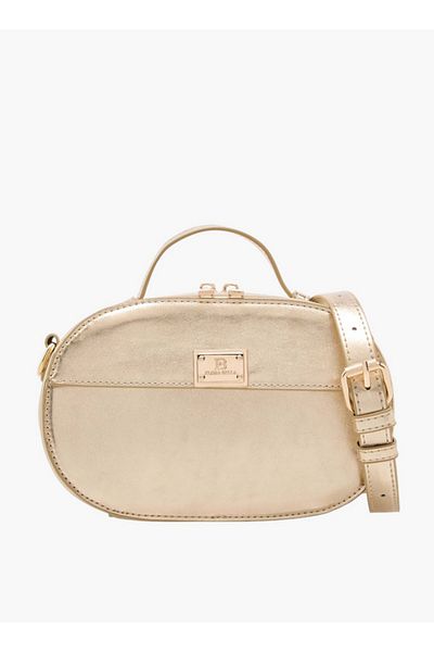 Flora Bella by Shoexpress Solid Crossbody Bag with Zip Closure and Detachable Strap